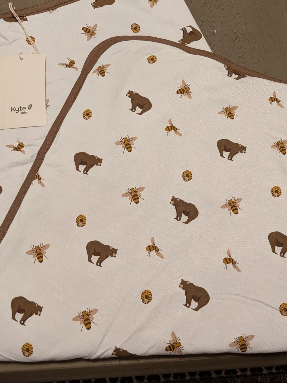 NWT Kyte BABY Honey Bear Baby Blanket